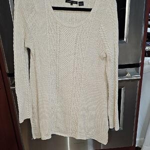 Jean Pierre Cream Cable Knit Sweater